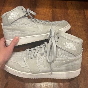 Nike Men's Air Jordan 1 Retro AJ1 KO High OG Gray Platinum Size 11